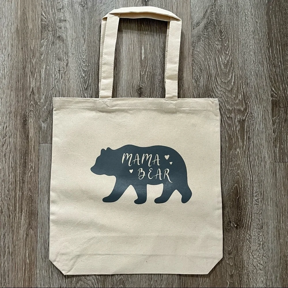 Mama Bear Canvas Tote Bag - Picture 3 of 5